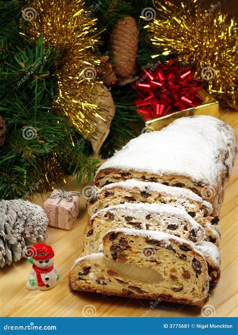 Christstollen - Traditional German Christmas Bread Stock Image - Image ...