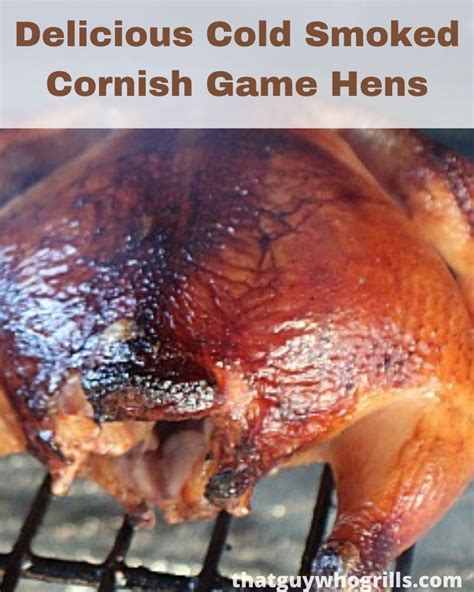 Delicious Cold Smoked Cornish Game Hens!!! - That Guy Who Grills