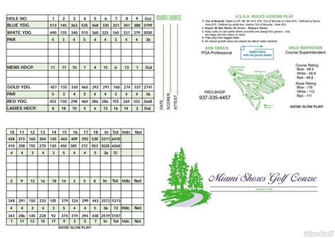 Miami Shores Golf Course, Troy, Ohio - Golf course information and reviews.