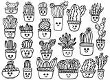 Coloring Pages For Cacti sketch template