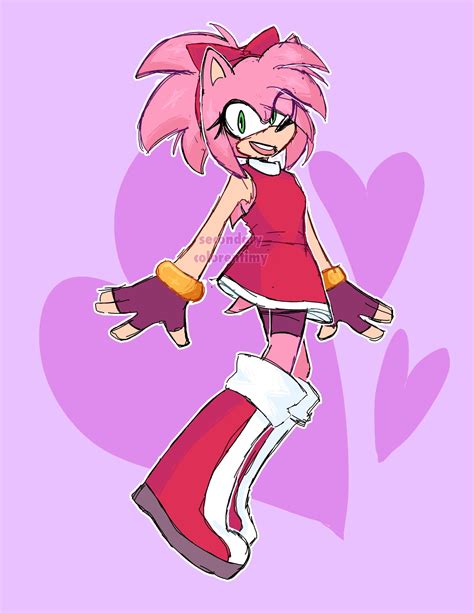 Amy Rose - Sonic - Fanart by SecondaryColorentimy on DeviantArt