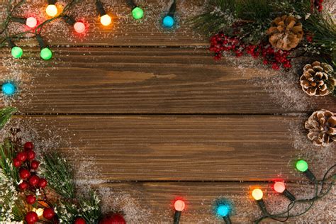 Christmas Wooden Background - Stock Photos | Motion Array