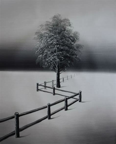 Black And White Tree Canvas Painting at PaintingValley.com | Explore collection of Black And ...