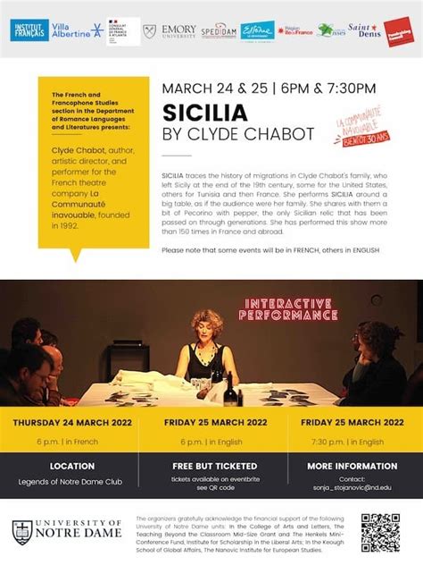 Sicilia - Theater Performance by Clyde Chabot (in English) | Events ...