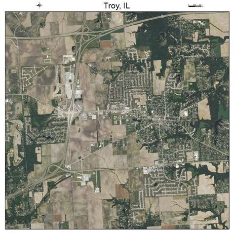 Aerial Photography Map of Troy, IL Illinois