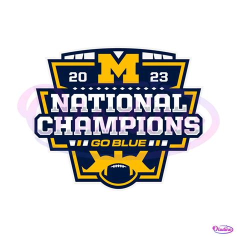 Michigan Wolverines 2023 National Champions Go Blue SVG