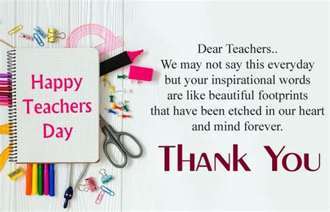 Inspirational Messages for Teachers Day 2018 | Thank You Words for ...