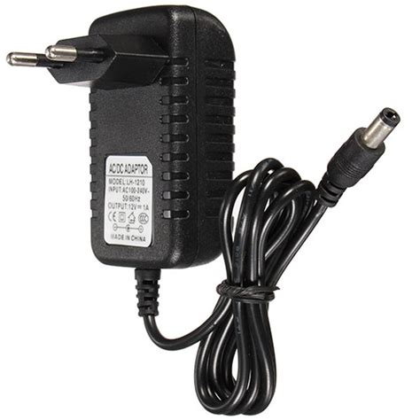 Power supply Adapter 12V 1A - 100-240V input.