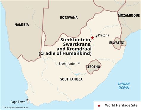 Australopithecus Africanus Map