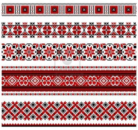 Illustrations of Ukrainian embroidery-patterns by moumita28 on DeviantArt