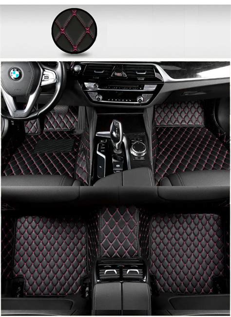 Diamond Stitch Car Mats - Custom Luxury Floor Mats Set