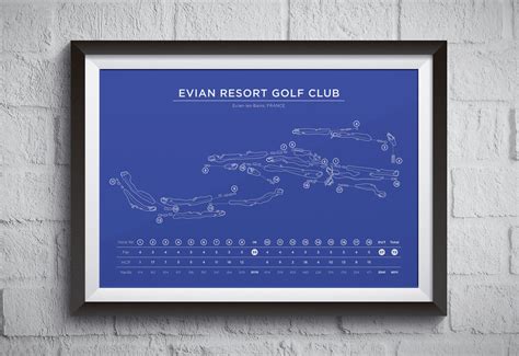 Evian Resort Golf Course Map - Le Cartographiste - Greg Franco