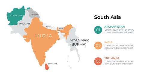 South-Asia-Map-PPT-template.png - Templatesupper