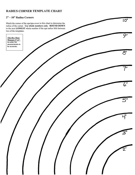 Printable Radius Templates - Printable Word Searches