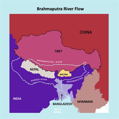 Brahmaputra River Flow | South china sea, Brahmaputra river, Global ...