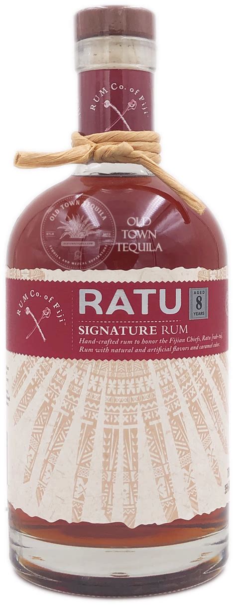 Ratu Signature Rum Aged 8 Years 750ml - Old Town Tequila