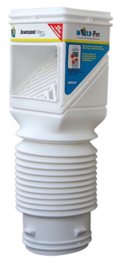 Flex-Grate Downspout Filter (White) in 2019 | Rainwater harvesting system, Rainwater harvesting ...