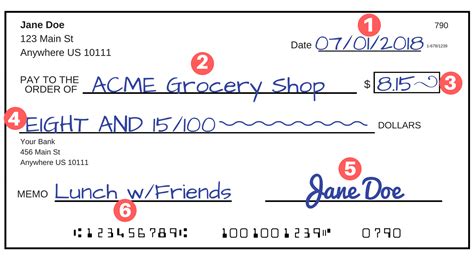 Image result for how to fill out a check | Writing checks, Check and balance, Writing