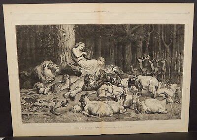 Harper's Weekly Dbl Pg "Apollo As The Herdsman of Admetus" 1874 A11#93 | eBay