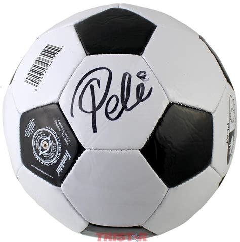 Pele Autographed Franklin Soccer Ball