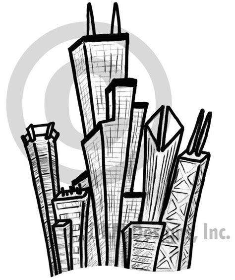 Chicago Skyline Sketch by BowEchoMedia on DeviantArt