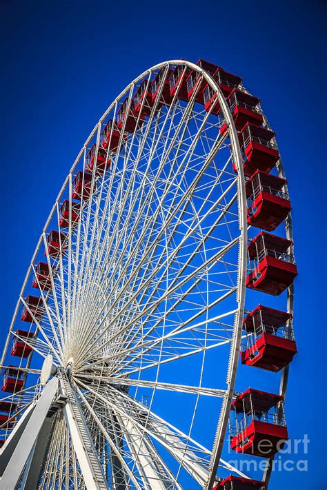 Navy Pier Ferris Wheel In Chicago Photograph by Paul Velgos