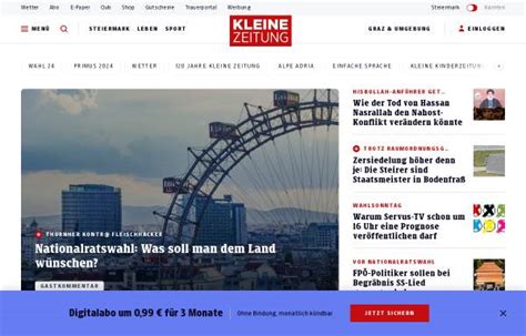 Kleine Zeitung Online (1 Erfahrung): Zeitungen und Zeitschriften, Medienunternehmen ...