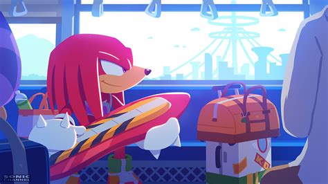 Yui Karasuno Sonic Channel art featuring Knuckles : r/SonicTheHedgehog