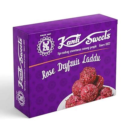 Kanti Sweets Rose Dryfruit Laddu, Made with Rose Petals, Sugar, Dryfruites, Honey & Rose Water ...