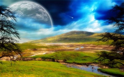 HD Sci-Fi Landscape Wallpaper