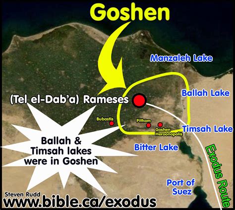 The Exodus Route: Goshen and Ramses