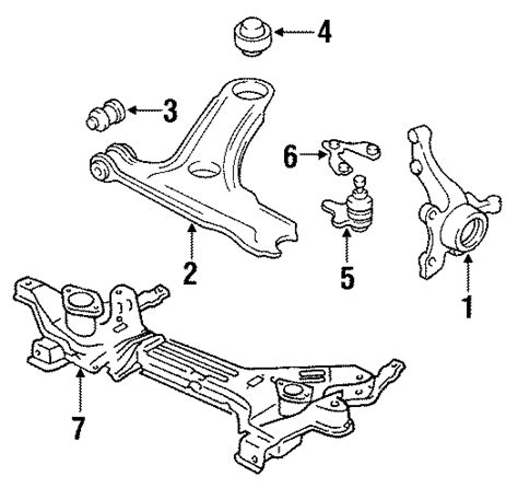 1996 Volkswagen Golf Suspension Control Arm Bracket (Lower ...