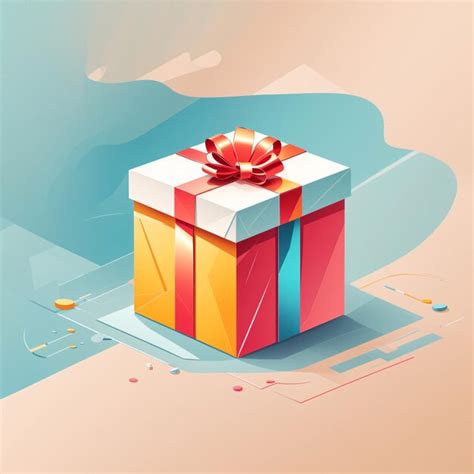 Premium AI Image | A Box of Gift Vector Art Illustration