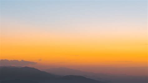 Download wallpaper 2560x1440 moon, sunset, mountains, landscape widescreen 16:9 hd background