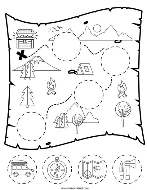 Free Treasure Map Printable | Map activities, Treasure maps for kids, Treasure hunt map