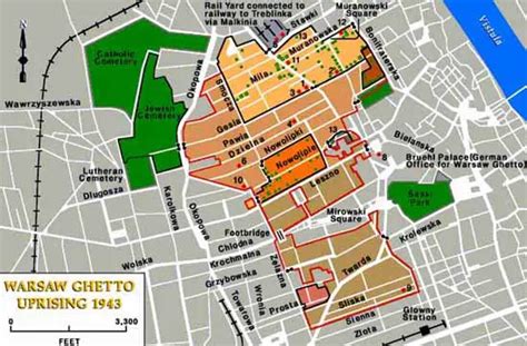 Map of the Warsaw Ghetto | Jewish Virtual Library