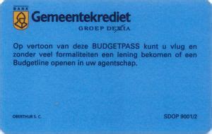 Bank Card: Dexia (Crédit Communal/Gemeentekrediet - DEXIA - Belfius, Belgium) Col:BE-GM-0003