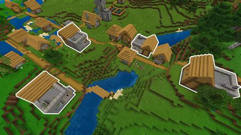 This Seed Has A Village With 4 Blacksmiths Very close to Spawn! MCPE,PS4,Xbox,Windows10,Switch ...