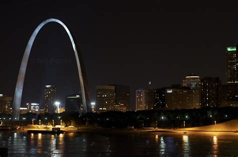 St. Louis Skyline | The St. Louis skyline at night with the … | Flickr