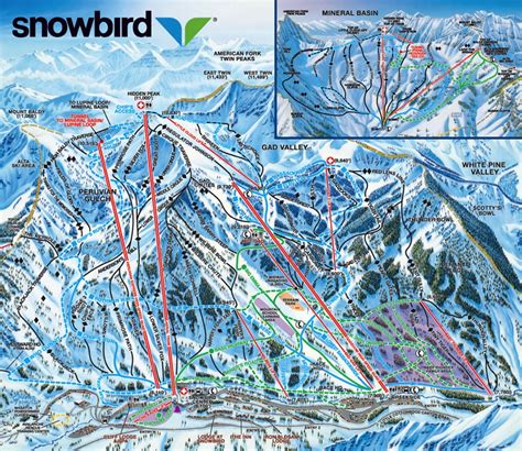 Snowbird Ski Resort Trail Map | Utah Ski Maps