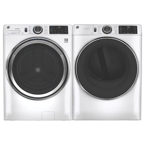 GE Appliances Smart 4.8 cu. ft. Front Load Washer and 7.8 cu. ft ...