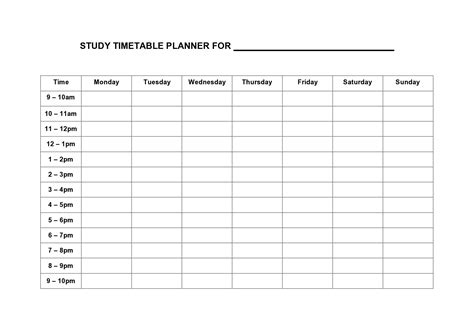 42 Useful Study Plan Templates (Word / Excel) ᐅ TemplateLab