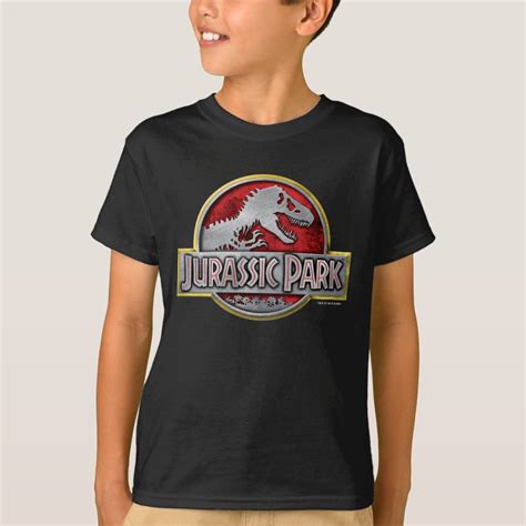 Jurassic Park | Metal Logo T-Shirt | Zazzle