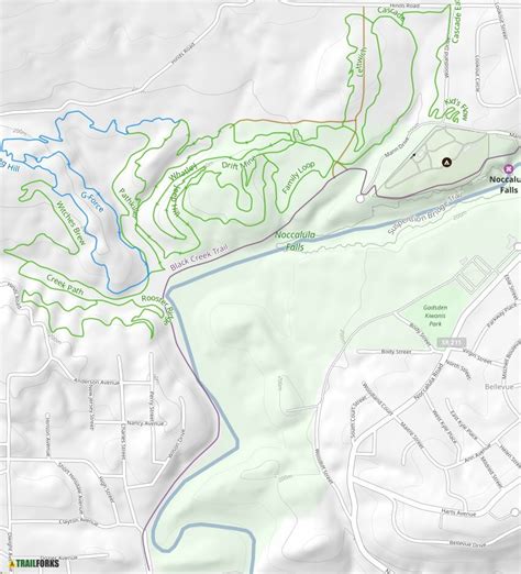 Black Creek Trails @ Noccalula Falls Mountain Biking Trails | Trailforks