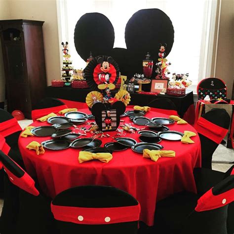 Mickey Mouse Party Table Decoration Ideas - Table Decoration