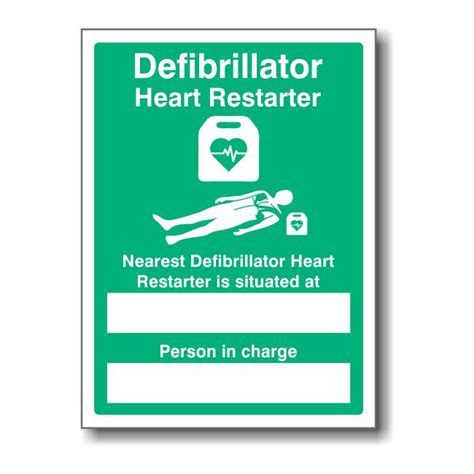 Defibrillator Location / Person in Charge Sign - Prosol