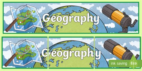 Geography Display Banner (Teacher-Made)