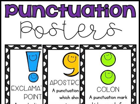 Punctuation Posters | Teaching Resources