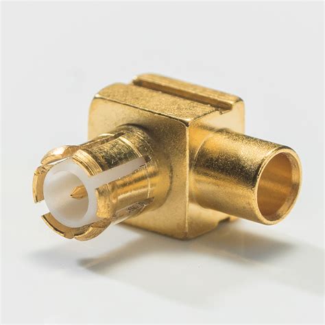 MCX Male Right Angle Connector Solder type