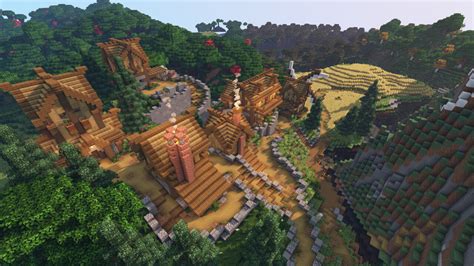 Mountain Forest Village Transformation Minecraft Map